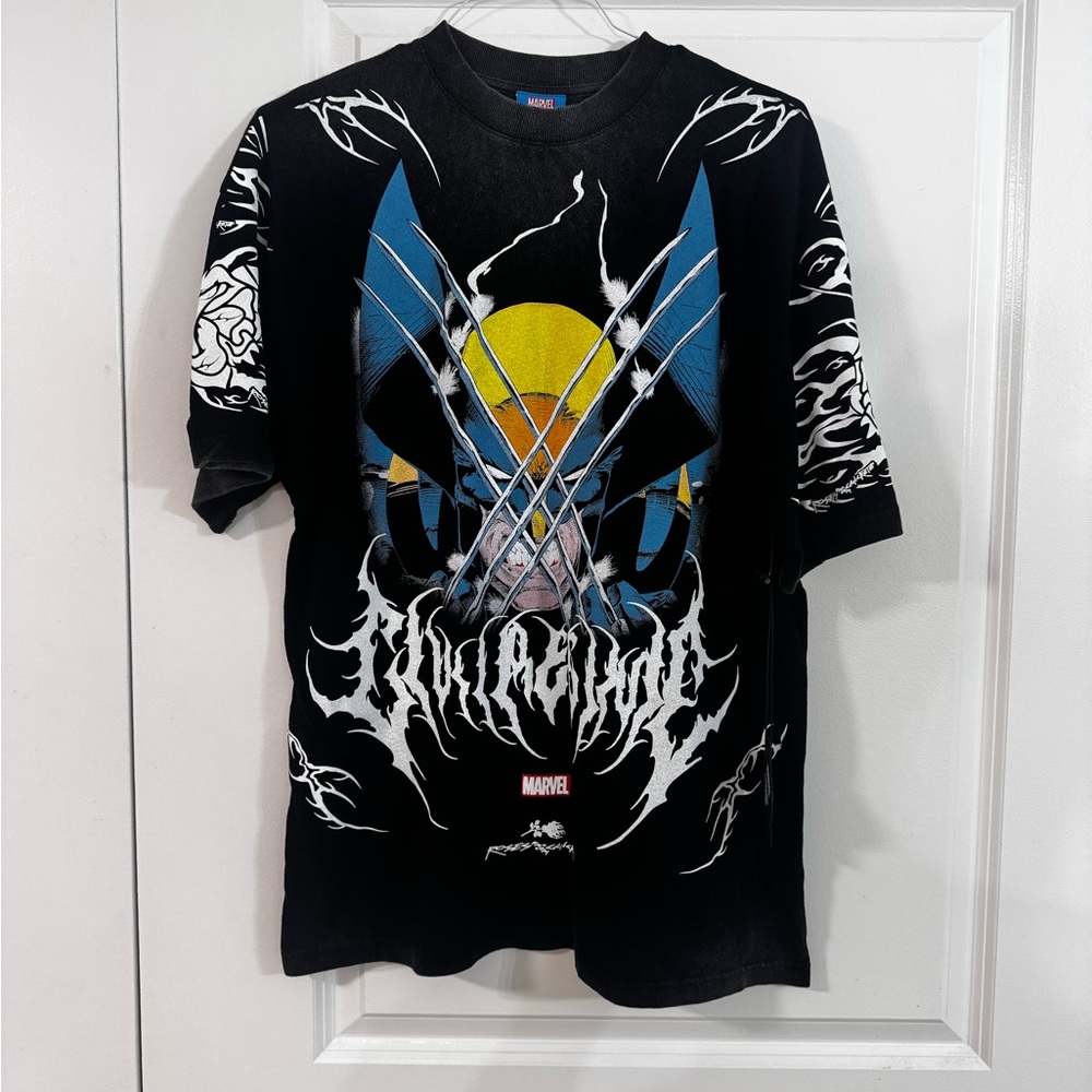 Civil Regime X Marvel Black oversized tee size Small